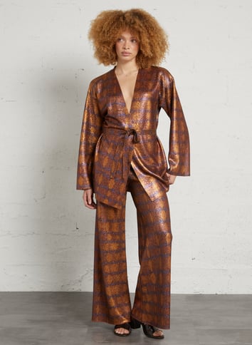 Sequin vest MOMONI Brown